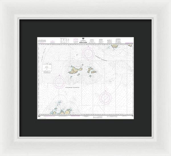 Nautical Chart-16606 Barren Islands - Framed Print