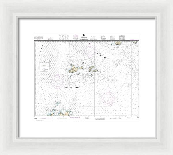 Nautical Chart-16606 Barren Islands - Framed Print