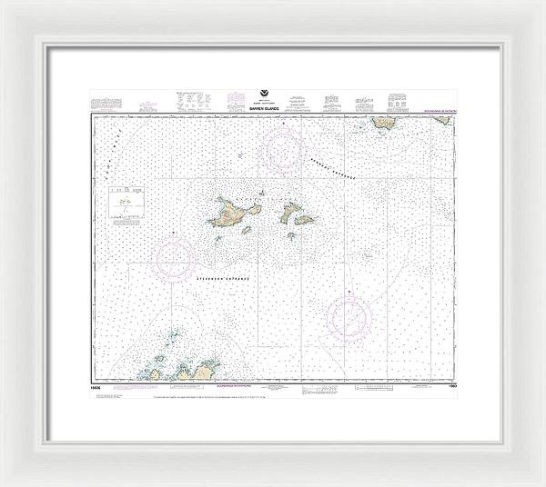 Nautical Chart-16606 Barren Islands - Framed Print