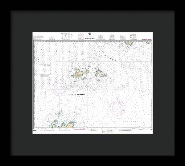 Nautical Chart-16606 Barren Islands - Framed Print