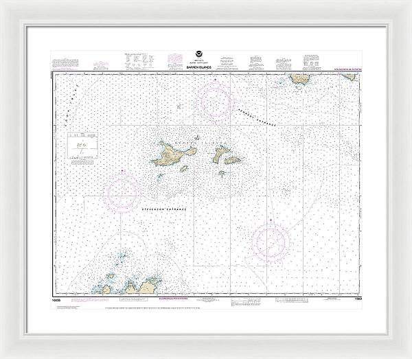 Nautical Chart-16606 Barren Islands - Framed Print