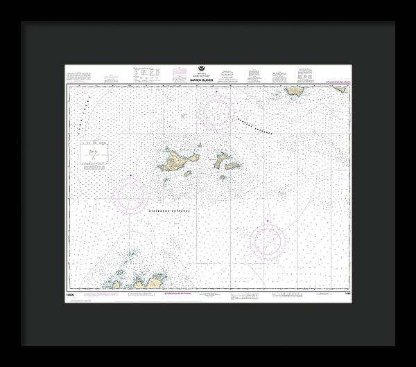 Nautical Chart-16606 Barren Islands - Framed Print