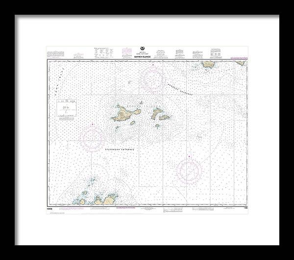 Nautical Chart-16606 Barren Islands - Framed Print