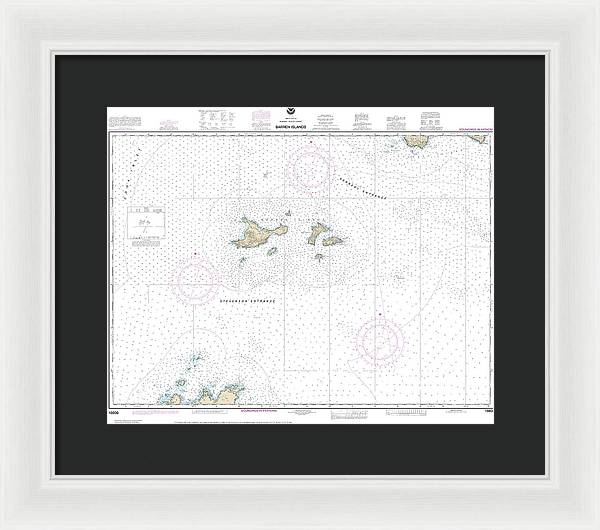 Nautical Chart-16606 Barren Islands - Framed Print