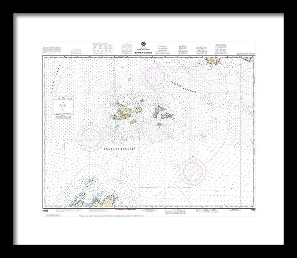 Nautical Chart-16606 Barren Islands - Framed Print