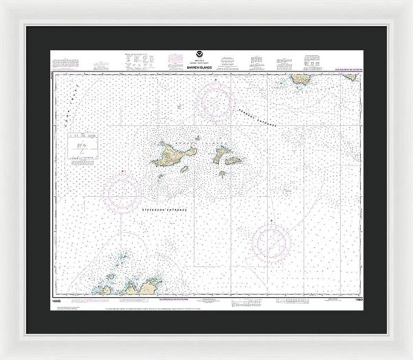 Nautical Chart-16606 Barren Islands - Framed Print