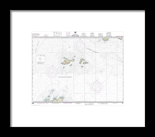 A beuatiful Framed Print of the Nautical Chart-16606 Barren Islands by SeaKoast