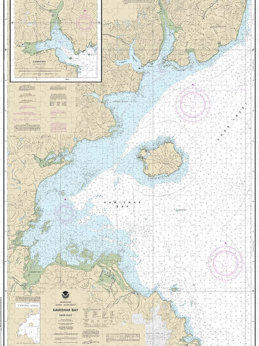 Nautical Chart 16648 Kamishak Bay, Lliamna Bay Puzzle