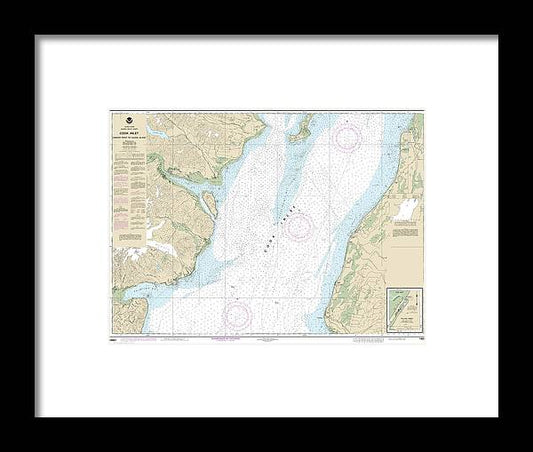 A beuatiful Framed Print of the Nautical Chart-16661 Cook Inlet-Anchor Point-Kalgin Island, Ninilchik Harbor by SeaKoast