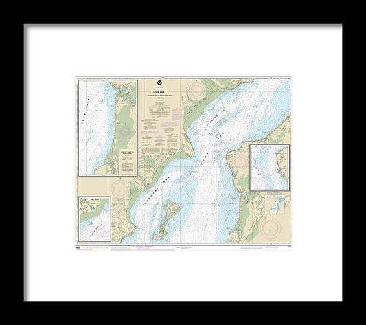 A beuatiful Framed Print of the Nautical Chart-16662 Cook Inlet-Kalgin Island-North Foreland by SeaKoast