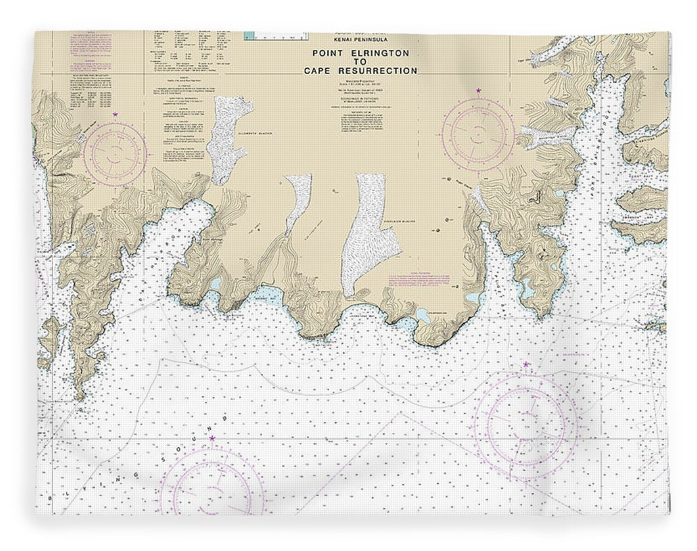 Nautical Chart-16683 Point Elrington-cape Resurrection - Blanket