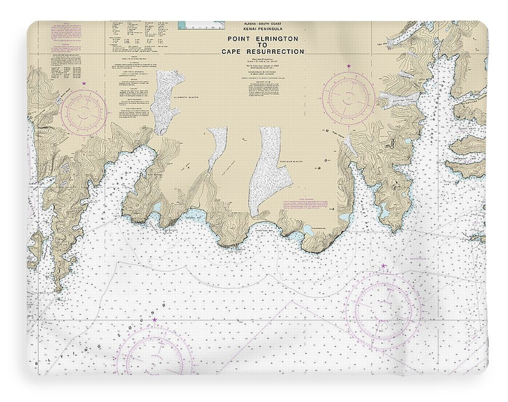 Nautical Chart-16683 Point Elrington-cape Resurrection - Blanket