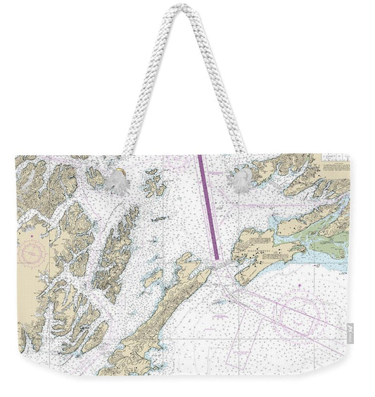 Nautical Chart-16700 Prince William Sound - Weekender Tote Bag