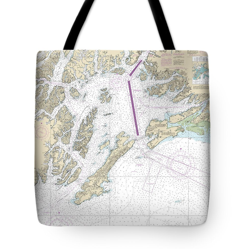 Nautical Chart-16700 Prince William Sound - Tote Bag