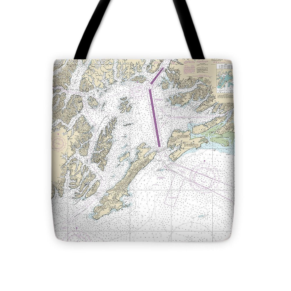 Nautical Chart-16700 Prince William Sound - Tote Bag