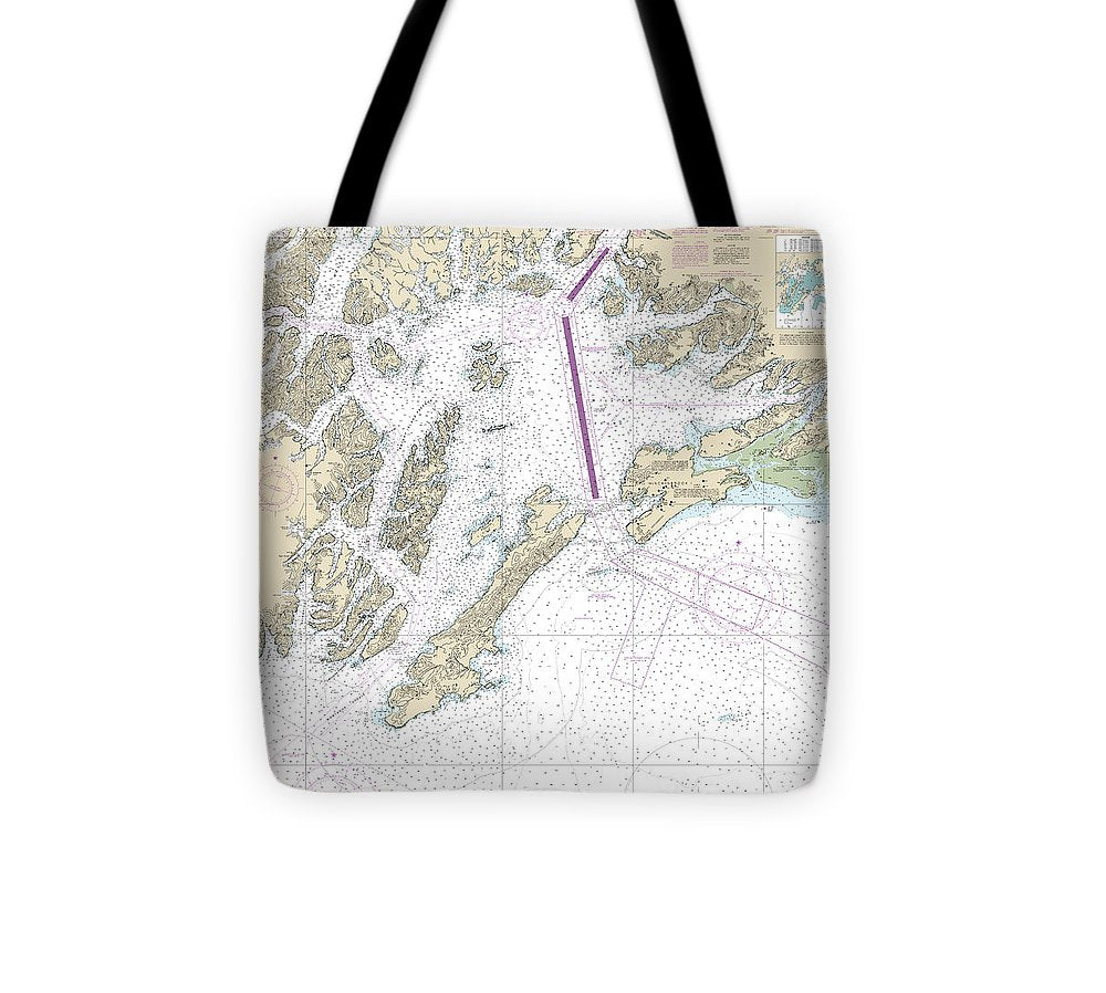 Nautical Chart 16700 Prince William Sound Tote Bag