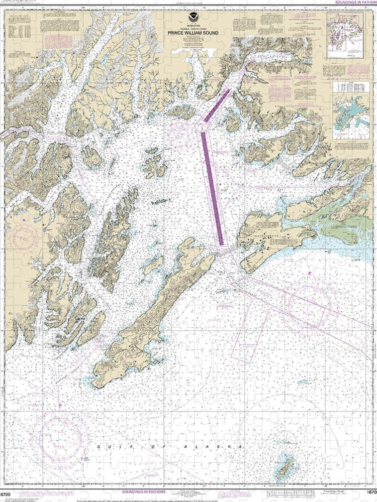 Nautical Chart 16700 Prince William Sound Puzzle