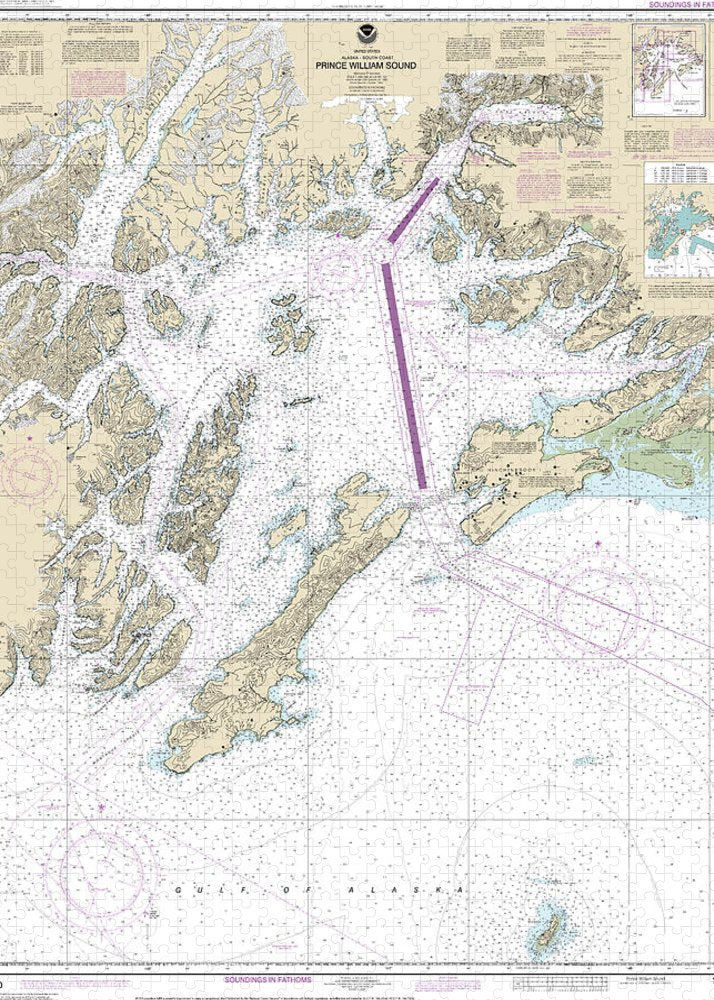 Nautical Chart-16700 Prince William Sound - Puzzle