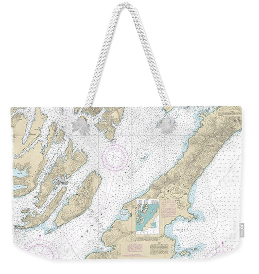 Nautical Chart-16701 Prince William Sound-western Entrance - Weekender Tote Bag