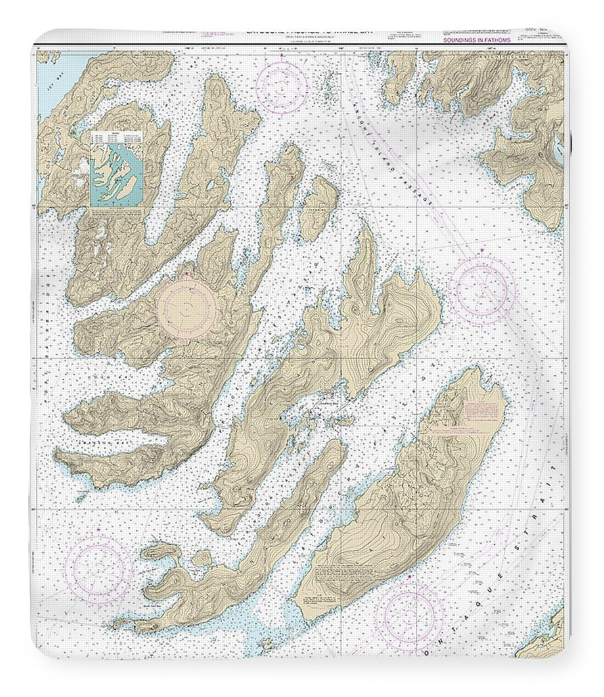 Nautical Chart-16702 Latouche Passage-whale Bay - Blanket