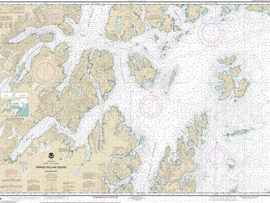 Nautical Chart 16705 Prince William Sound Western Part Puzzle