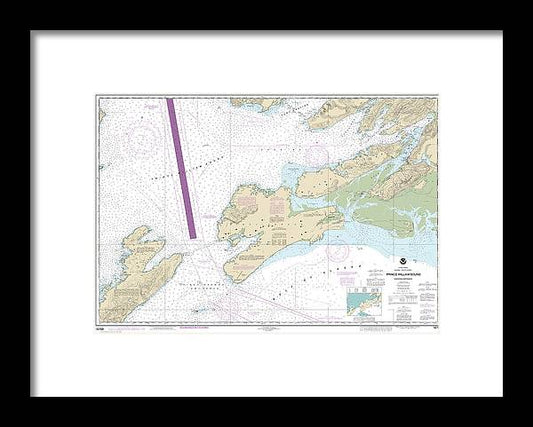 A beuatiful Framed Print of the Nautical Chart-16709 Prince William Sound-Eastern Entrance by SeaKoast
