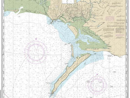 Nautical Chart 16723 Controller Bay Puzzle