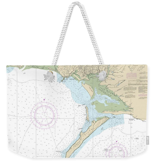 Nautical Chart-16723 Controller Bay - Weekender Tote Bag