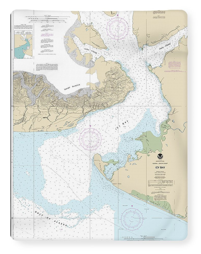 Nautical Chart-16741 Icy Bay - Blanket