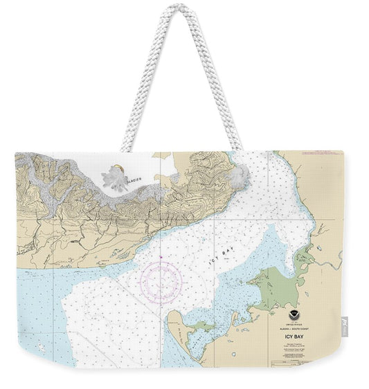 Nautical Chart-16741 Icy Bay - Weekender Tote Bag