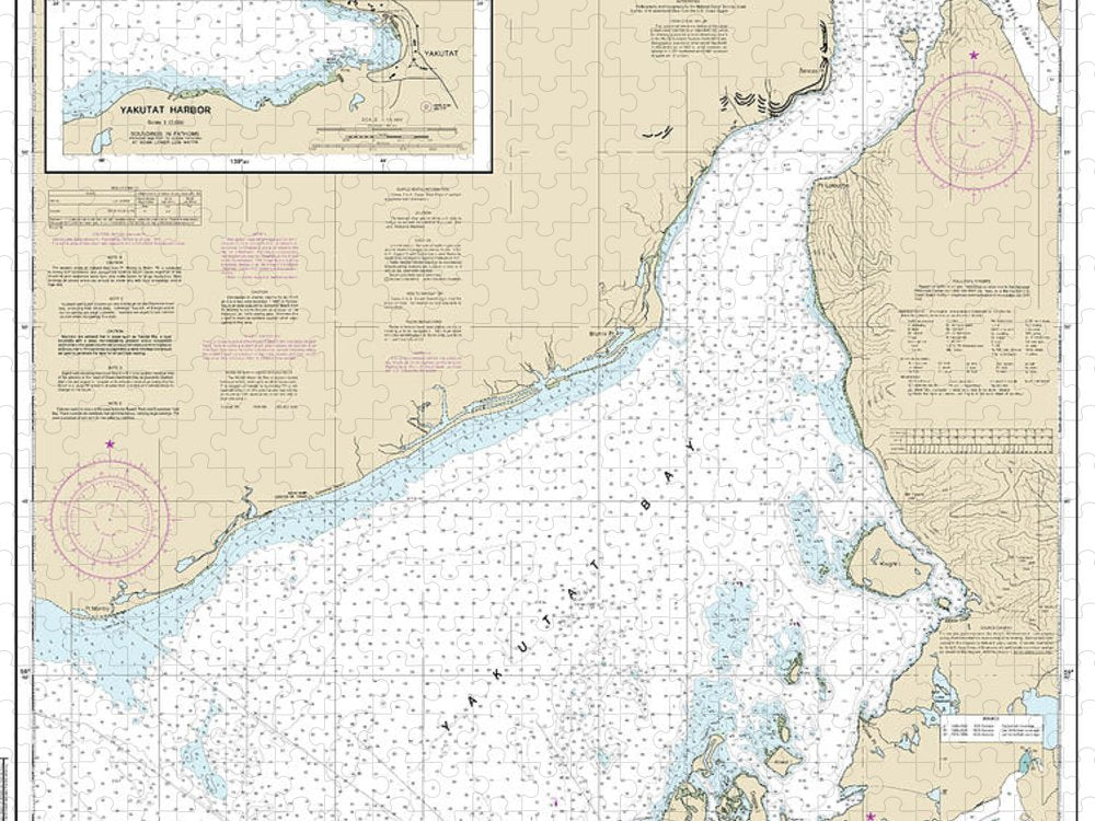 Nautical Chart 16761 Yakutat Bay, Yakutat Harbor Puzzle