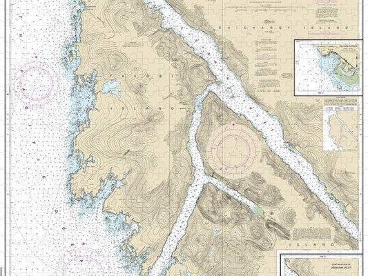 Nautical Chart 17303 Yakobi Island Lisianski Inlet, Pelican Harbor Puzzle