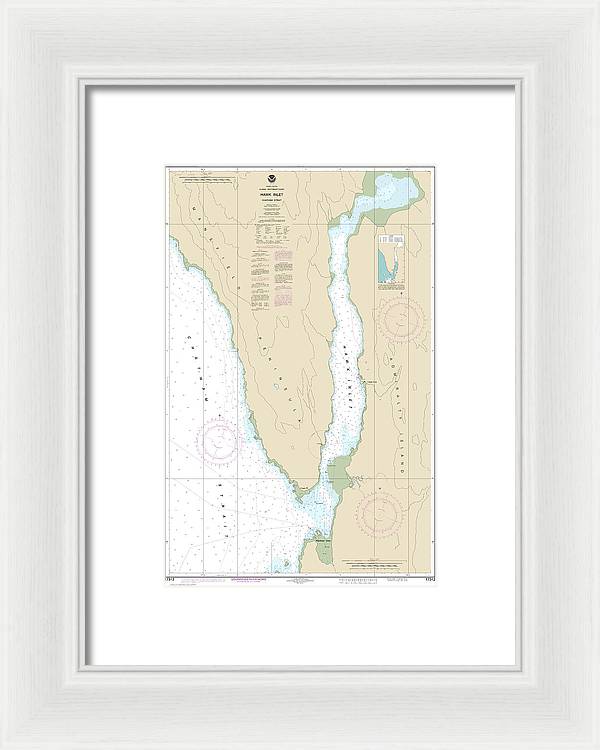 Nautical Chart-17312 Hawk Inlet, Chatham Strait - Framed Print