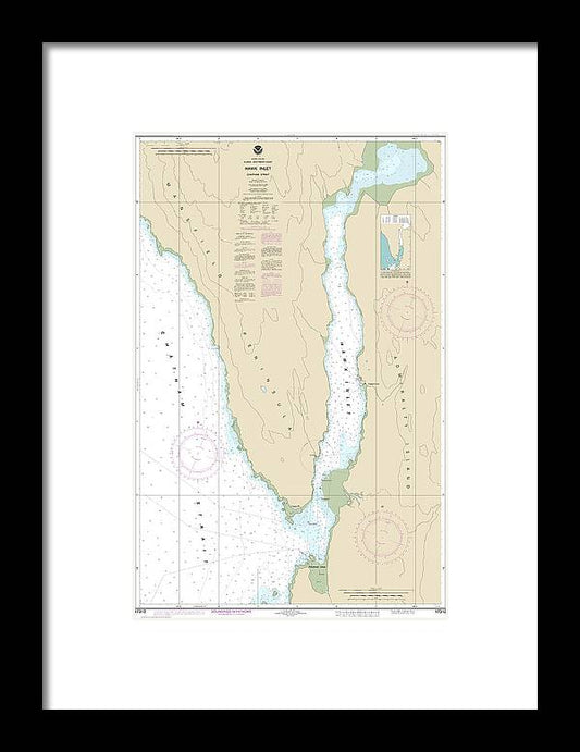 A beuatiful Framed Print of the Nautical Chart-17312 Hawk Inlet, Chatham Strait by SeaKoast
