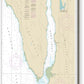 Nautical Chart-17312 Hawk Inlet Chatham Strait - Acrylic Print – 6.5" x 10" – Acrylic Nautical Chart Print by SeaKoast.