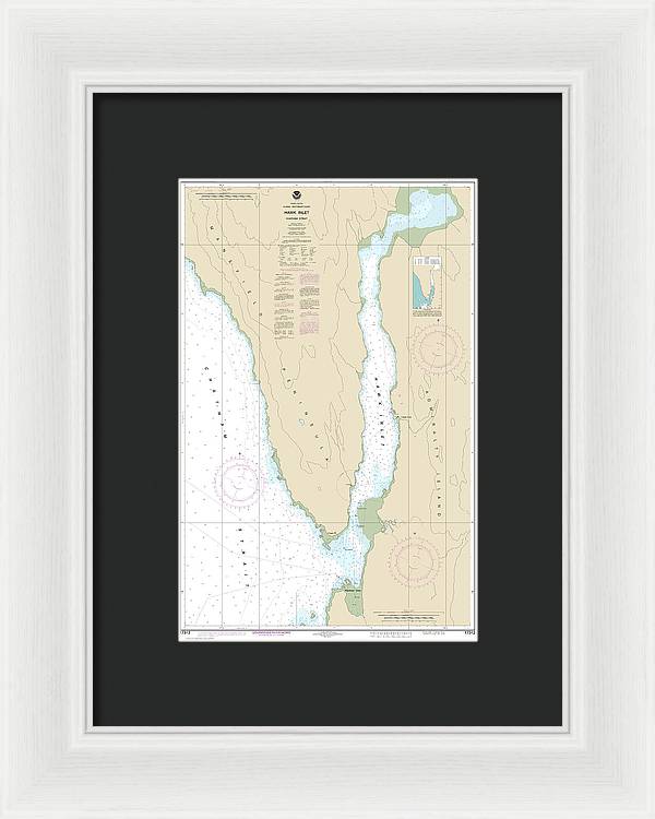 Nautical Chart-17312 Hawk Inlet, Chatham Strait - Framed Print