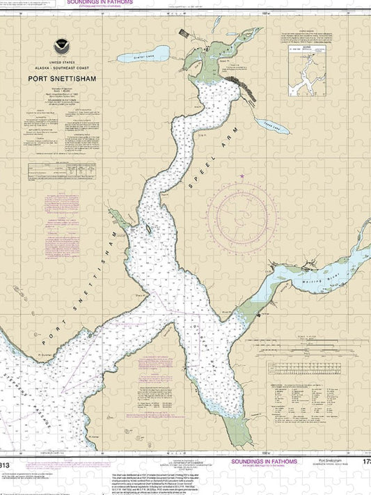 Nautical Chart 17313 Port Snettisham Puzzle