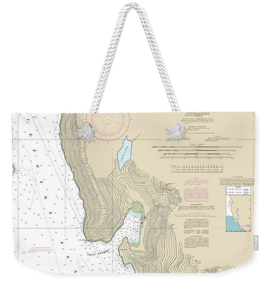 Nautical Chart-17314 Slocum-limestone Inlets-taku Harbor - Weekender Tote Bag