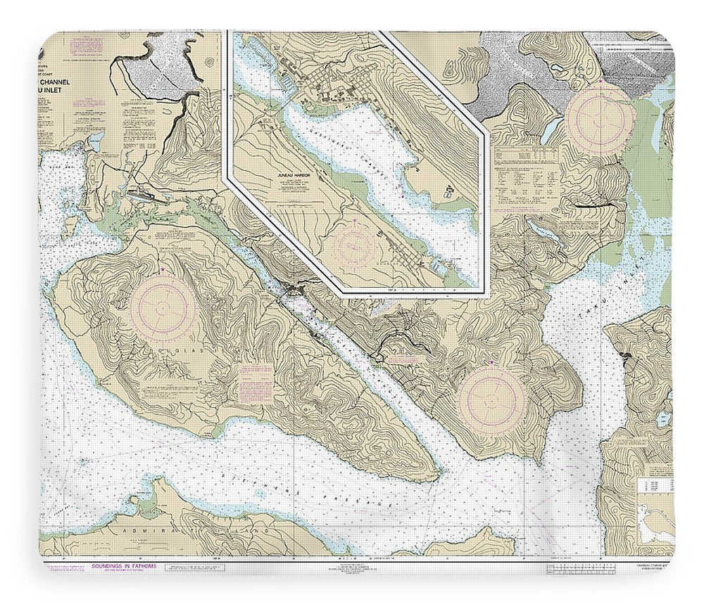 Nautical Chart-17315 Gastineau Channel-taku Inlet, Juneau Harbor - Blanket