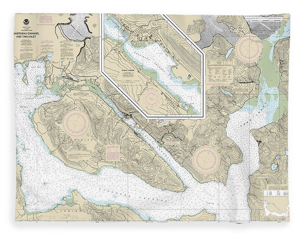 Nautical Chart-17315 Gastineau Channel-taku Inlet, Juneau Harbor - Blanket