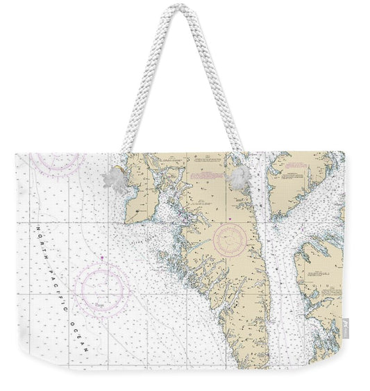 Nautical Chart-17320 Coronation Island-lisianski Strait - Weekender Tote Bag