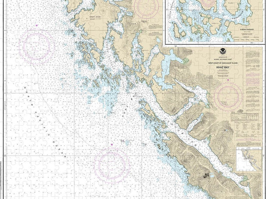 Nautical Chart 17322 Khaz Bay, Chichagof Island Elbow Passage Puzzle
