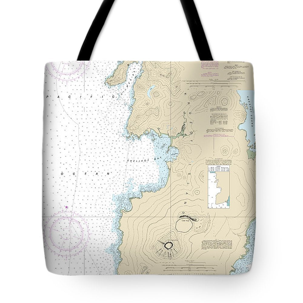 Nautical Chart-17325 South-west Coasts-kruzof Island - Tote Bag