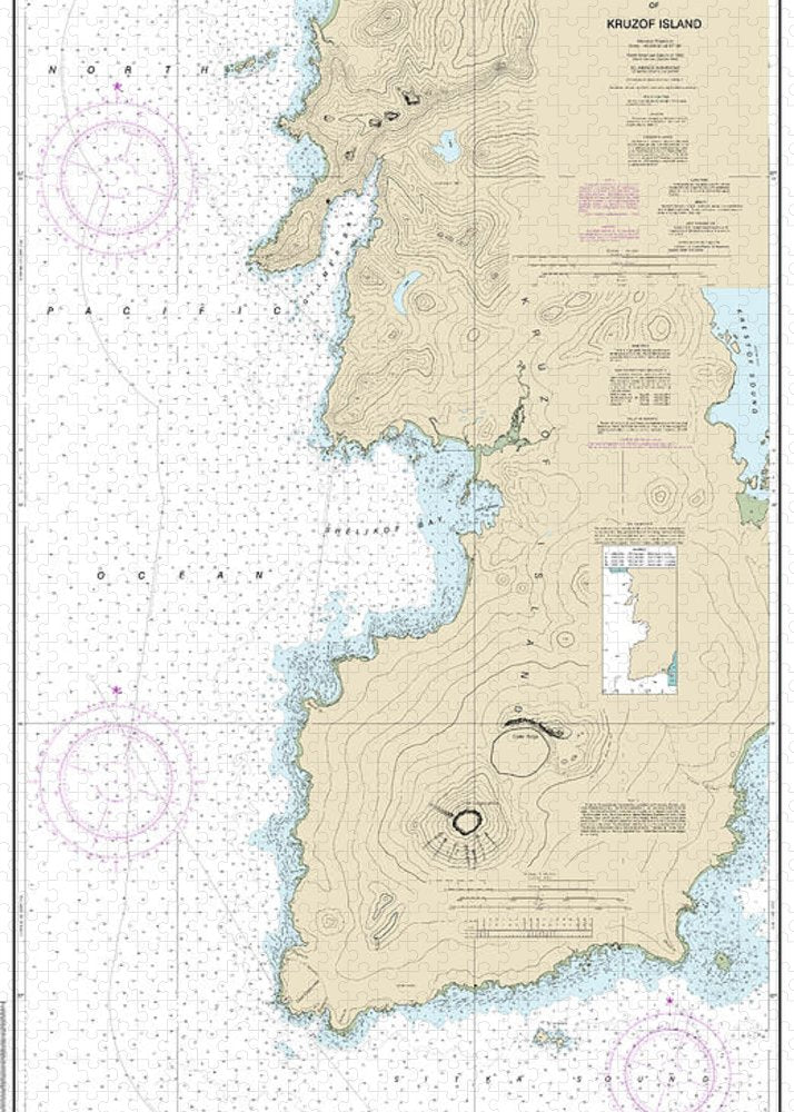 Nautical Chart-17325 South-west Coasts-kruzof Island - Puzzle