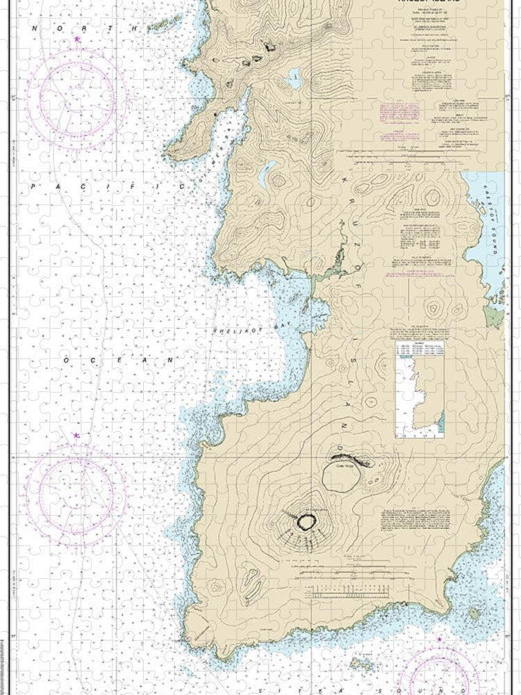 Nautical Chart 17325 South West Coasts Kruzof Island Puzzle