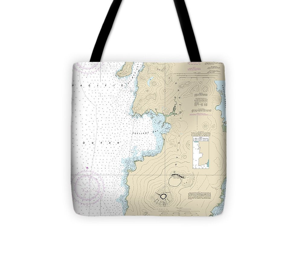 Nautical Chart 17325 South West Coasts Kruzof Island Tote Bag