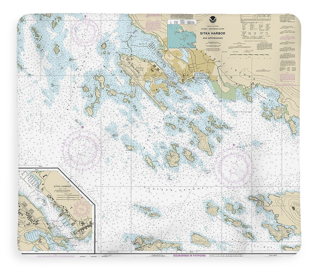 Nautical Chart-17327 Sitka Harbor-approaches, Sitka Harbor - Blanket