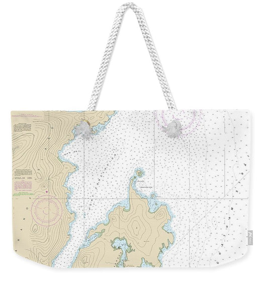 Nautical Chart-17331 Chatham Strait Ports Alexander, Conclusion,-armstrong - Weekender Tote Bag