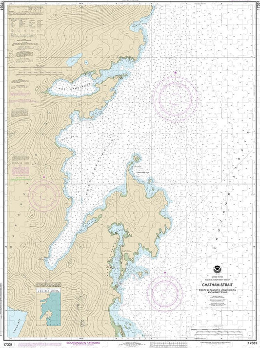 Nautical Chart 17331 Chatham Strait Ports Alexander, Conclusion, Armstrong Puzzle