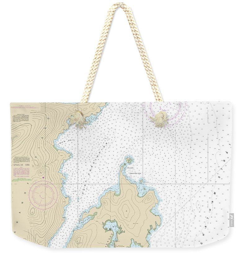 Nautical Chart-17331 Chatham Strait Ports Alexander, Conclusion,-armstrong - Weekender Tote Bag